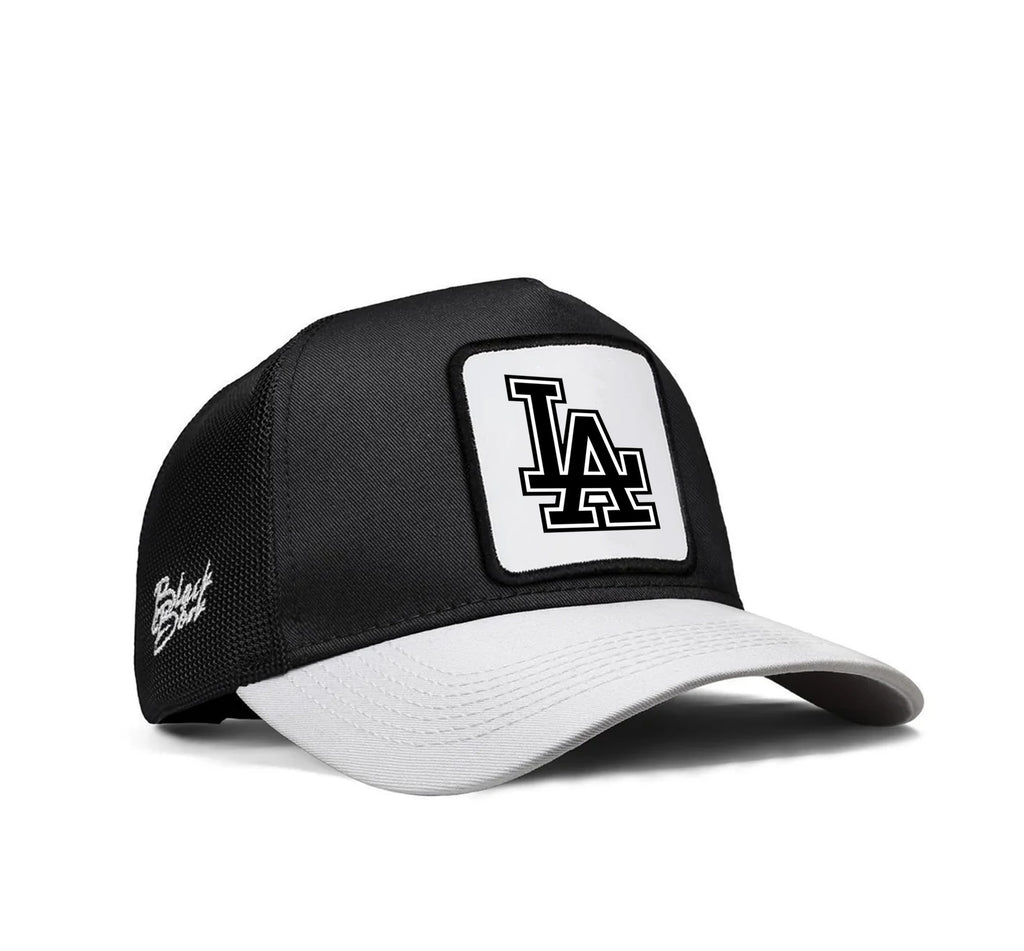 BlackBork White-Black Cap "LA"
