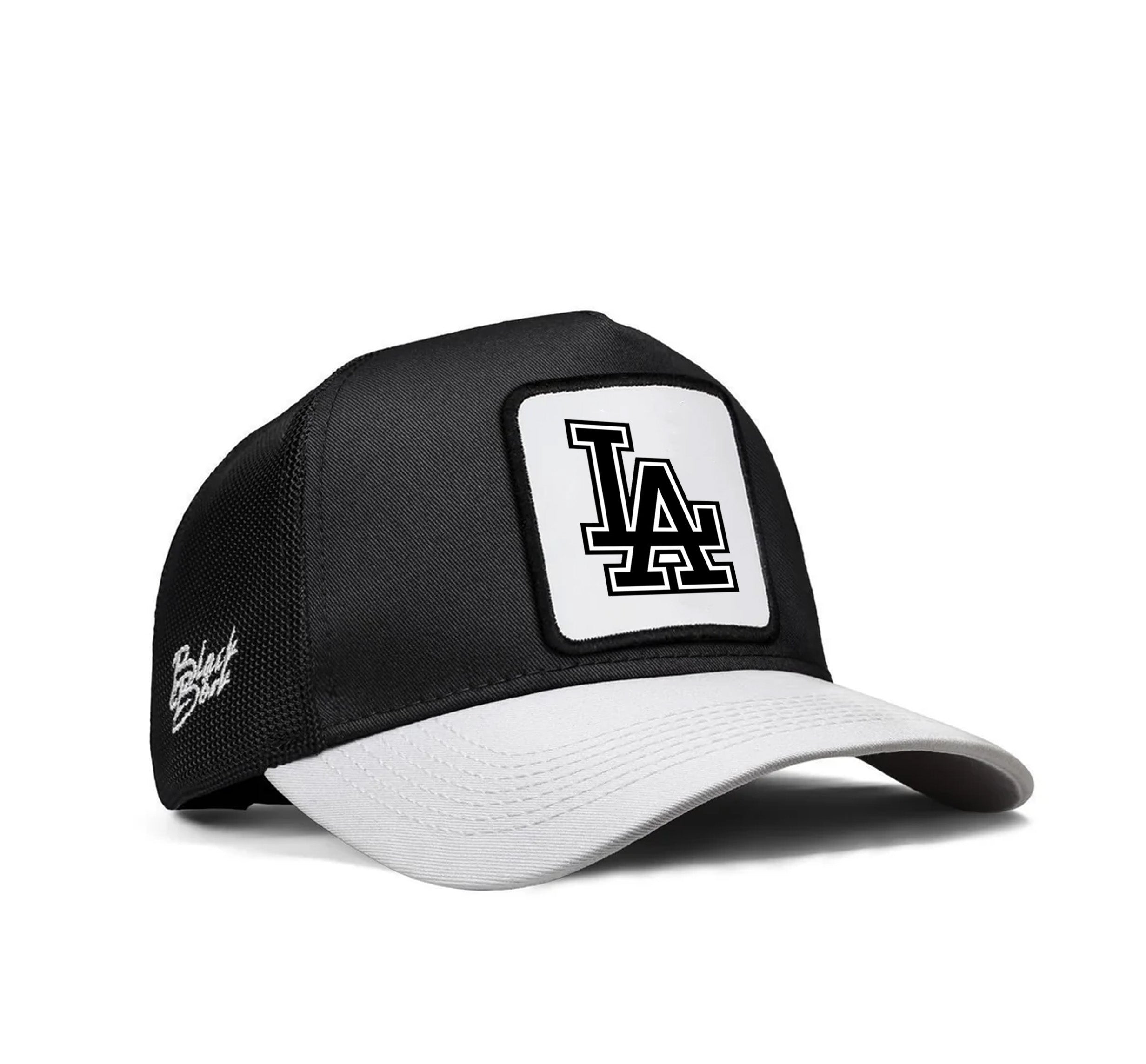 BlackBork White-Black Cap "LA"