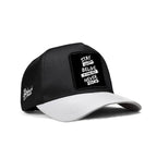BlackBork White-Black Cap "Stay Strong"