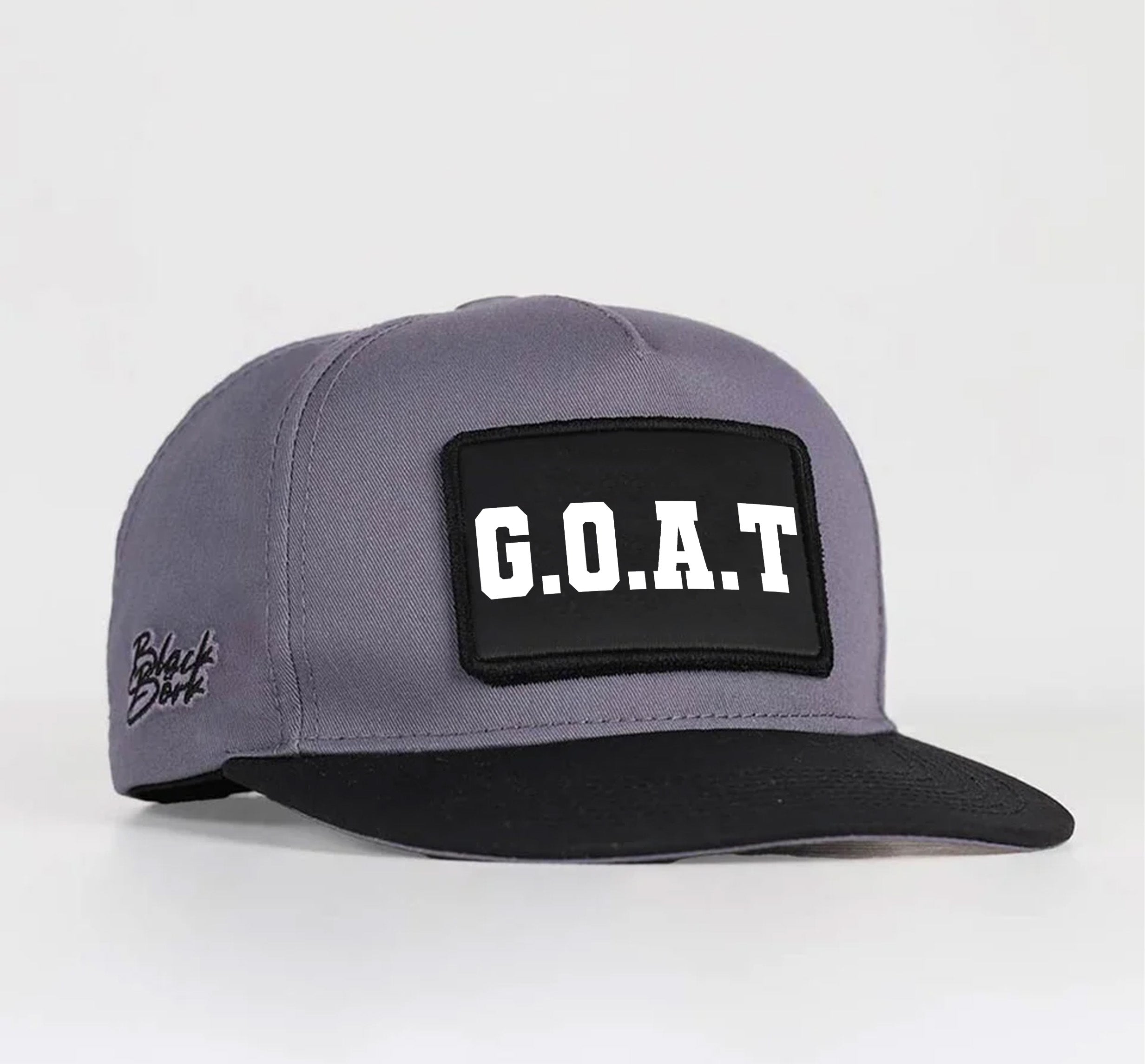BlackBork Hip-Hop Gray-Black Cap "GOAT"