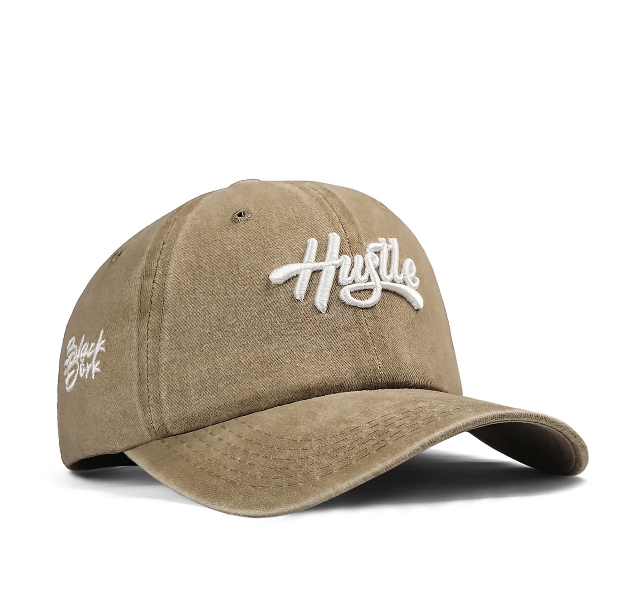 BlackBork Vintage Khaki Cap "Hustle"