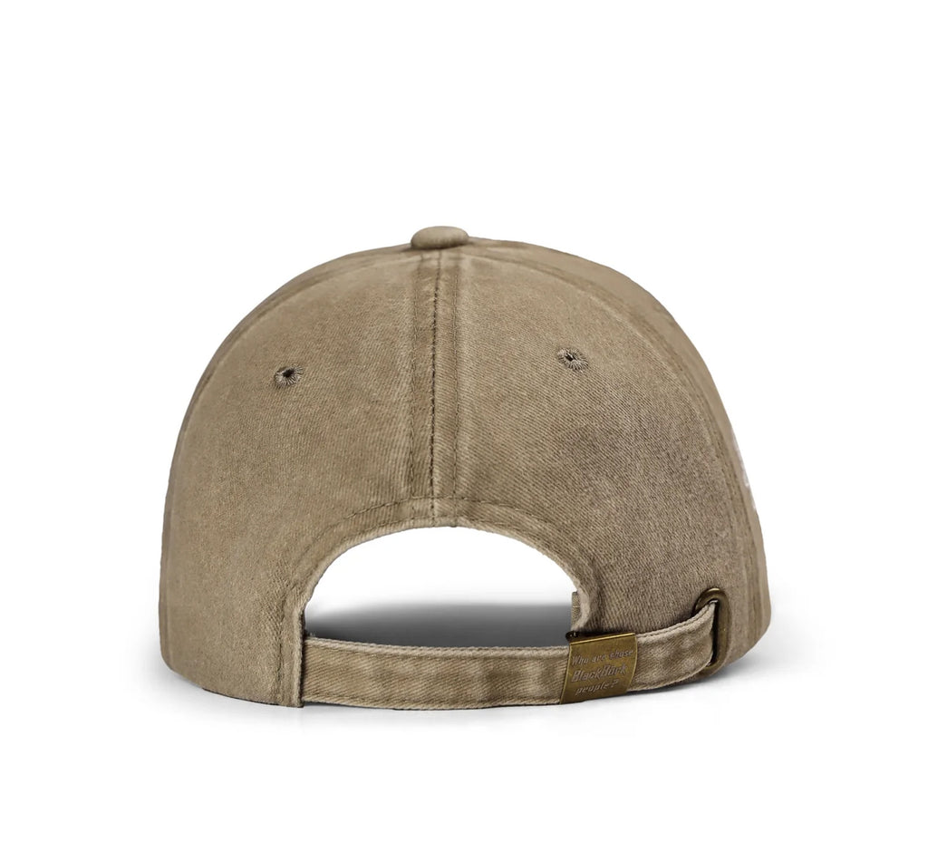 BlackBork Vintage Khaki Cap "Hustle"