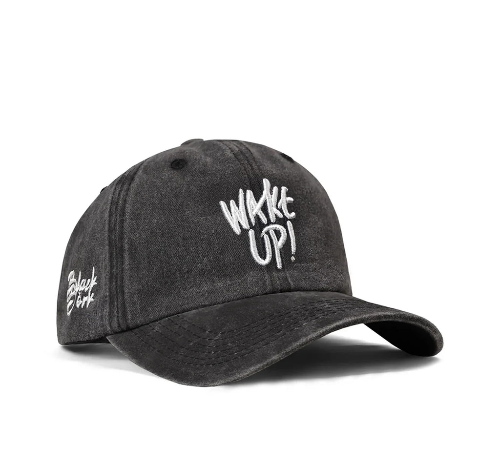 BlackBork Vintage Black Cap "Wake Up"