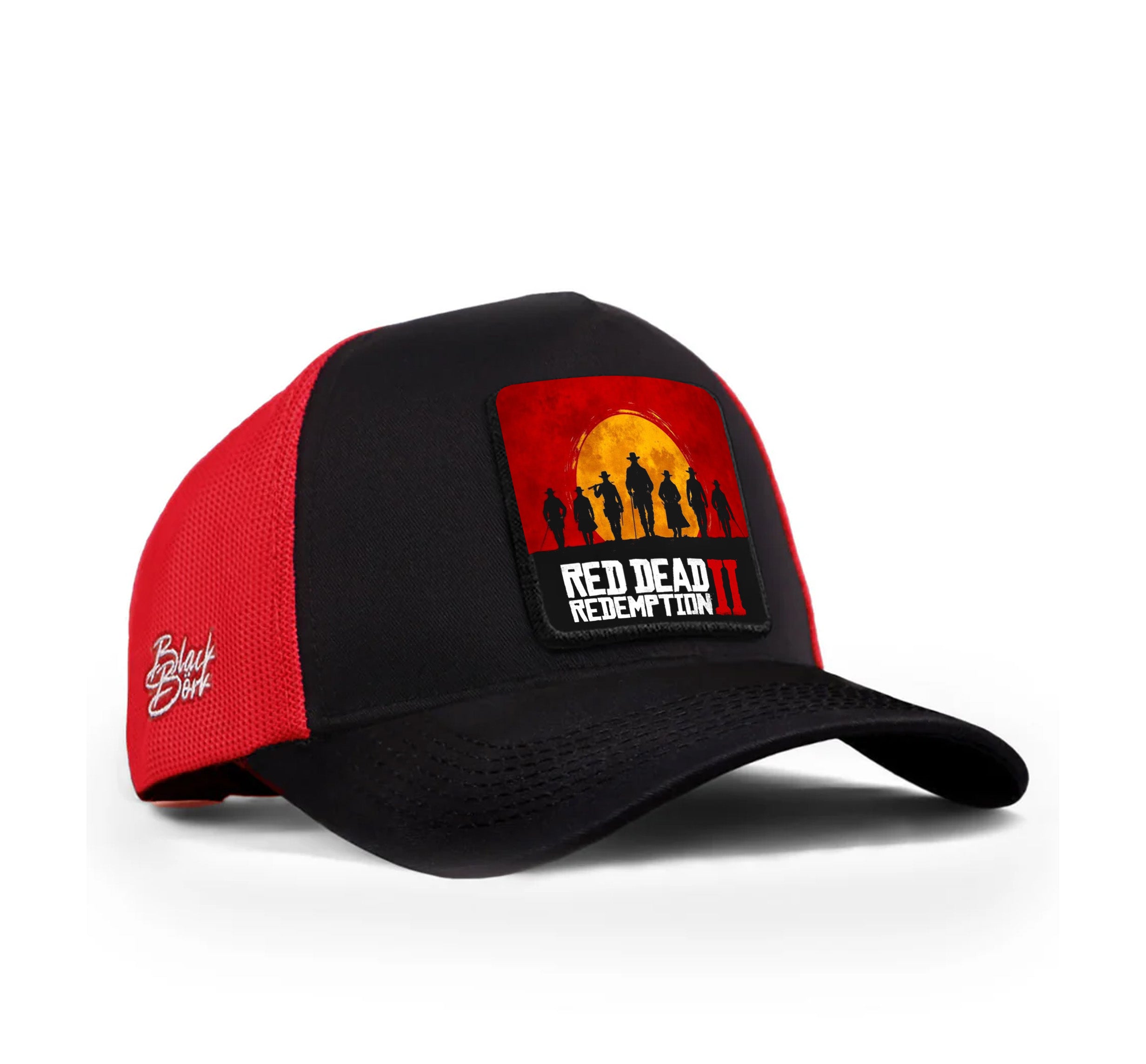 BlackBork Red-Black Cap "Red Dead Redemption II"