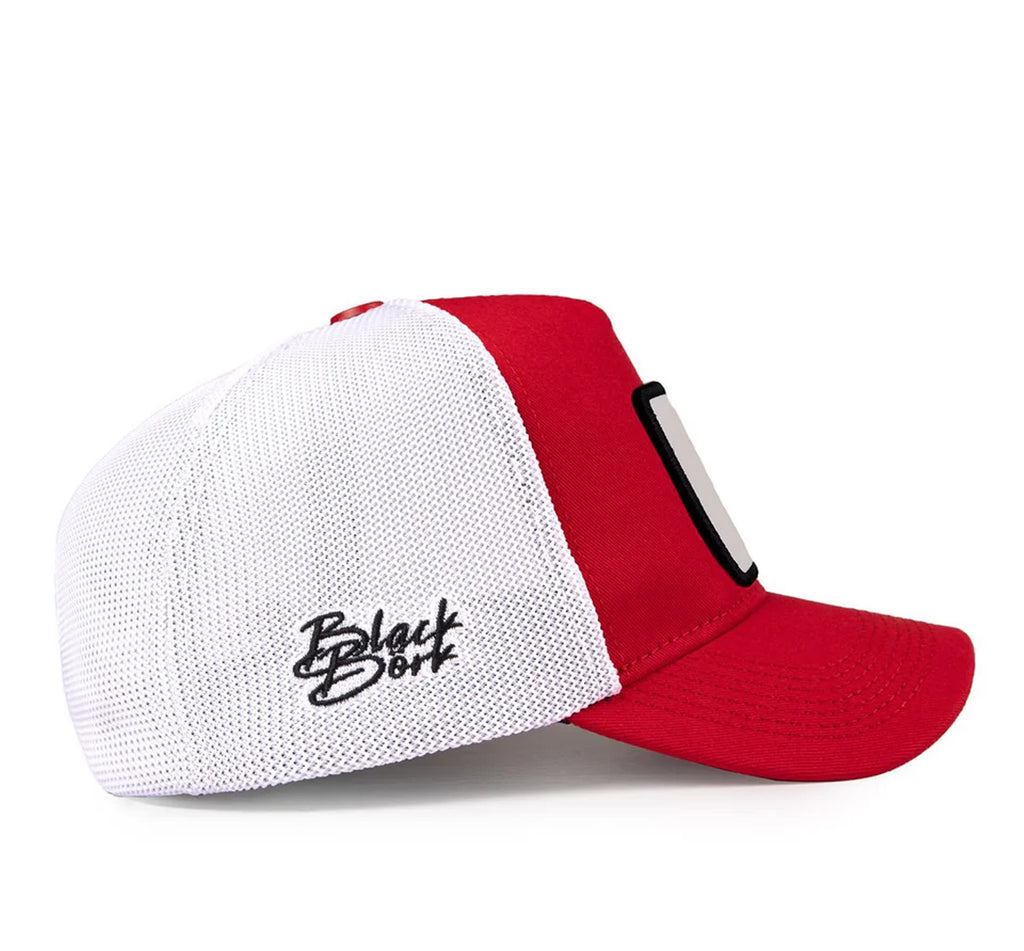 BlackBork Red And White Cap "Send Nudes"