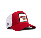 BlackBork Red And White Cap "BasketBall"