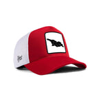 BlackBork Red And White Cap "საქართველოს რუქა"