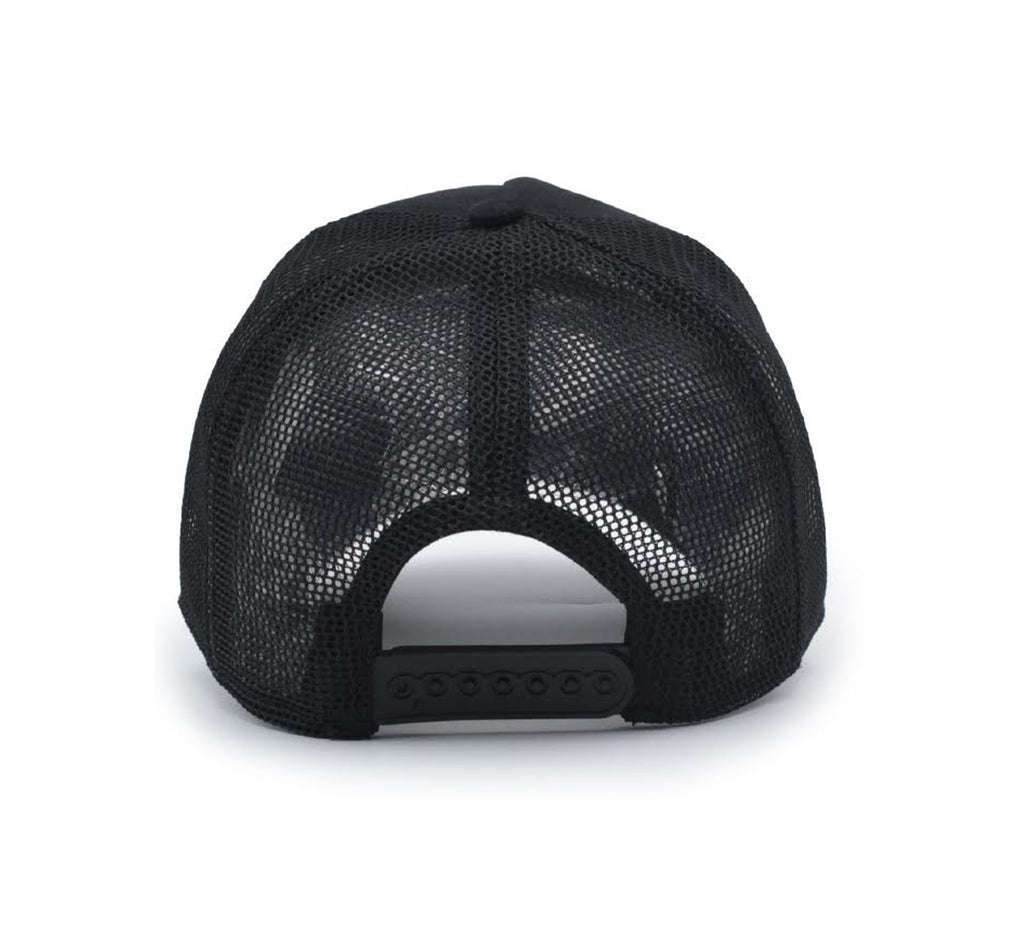 Classic Trucker Black Cap "The Vazha Face"