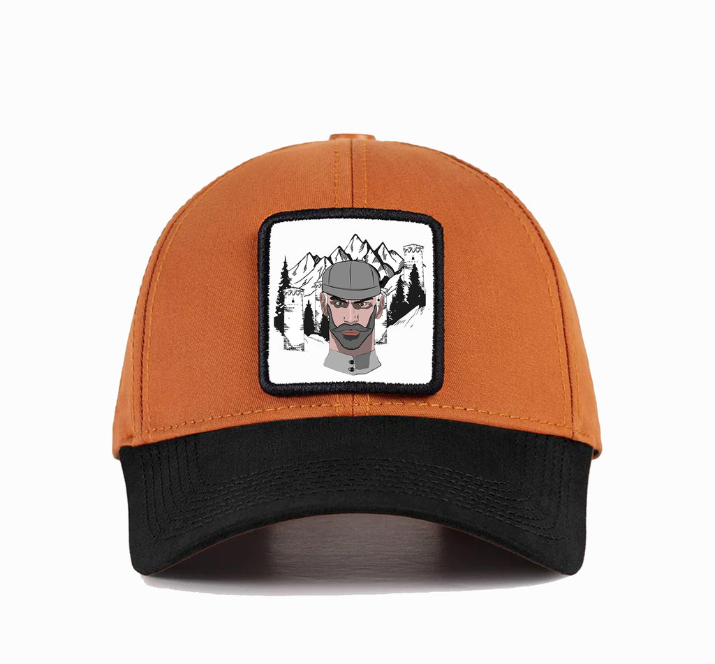 BlackBork Six Black-Orange Cap "სვანი"