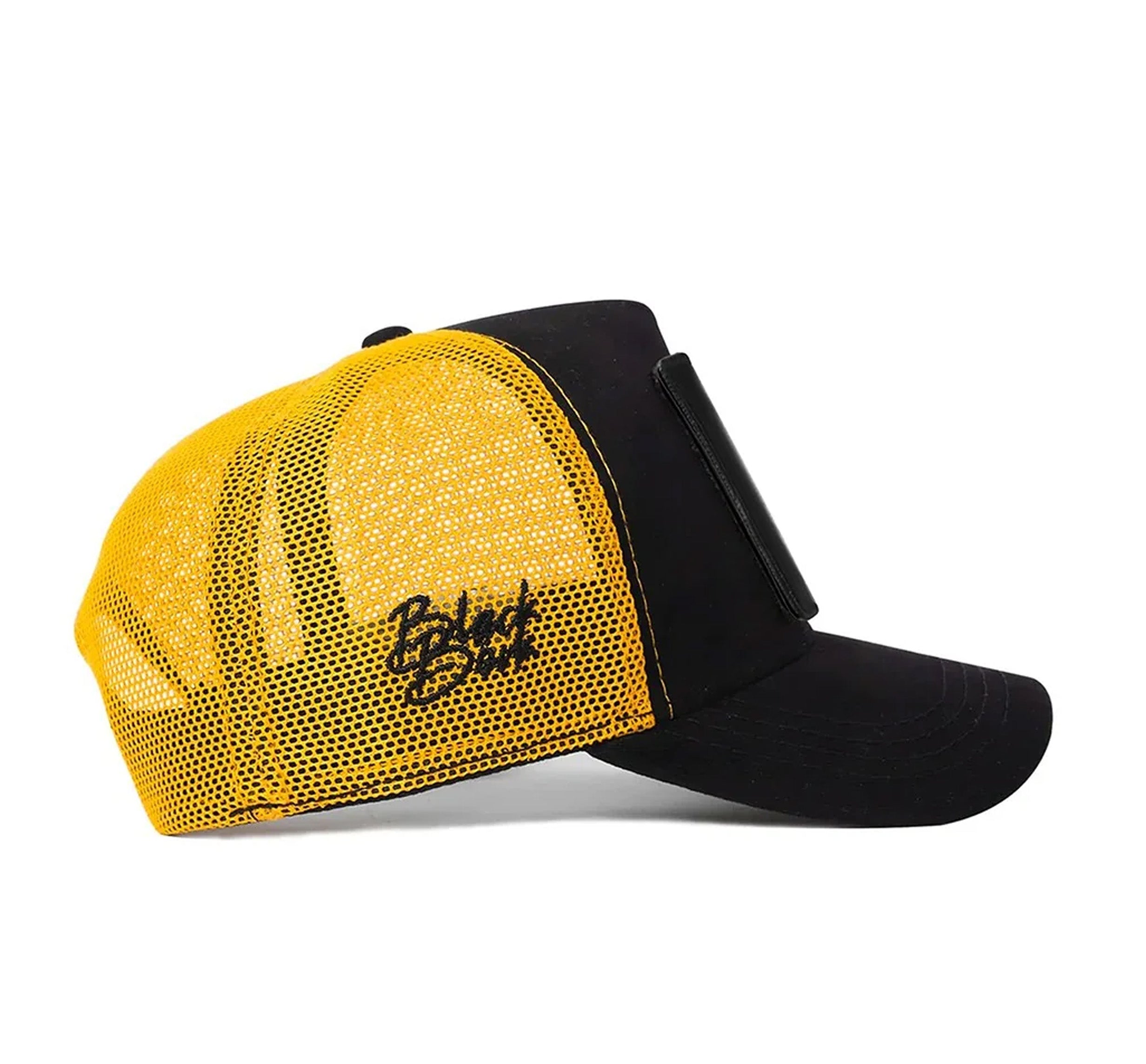 BlackBork Black-Yellow Cap "White Lion"