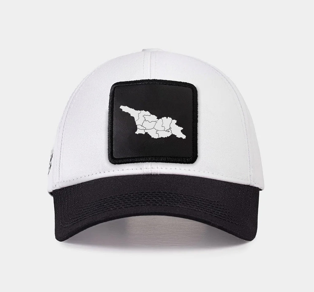BlackBork SIX White & Black Cap "საქართველოს რუქა"