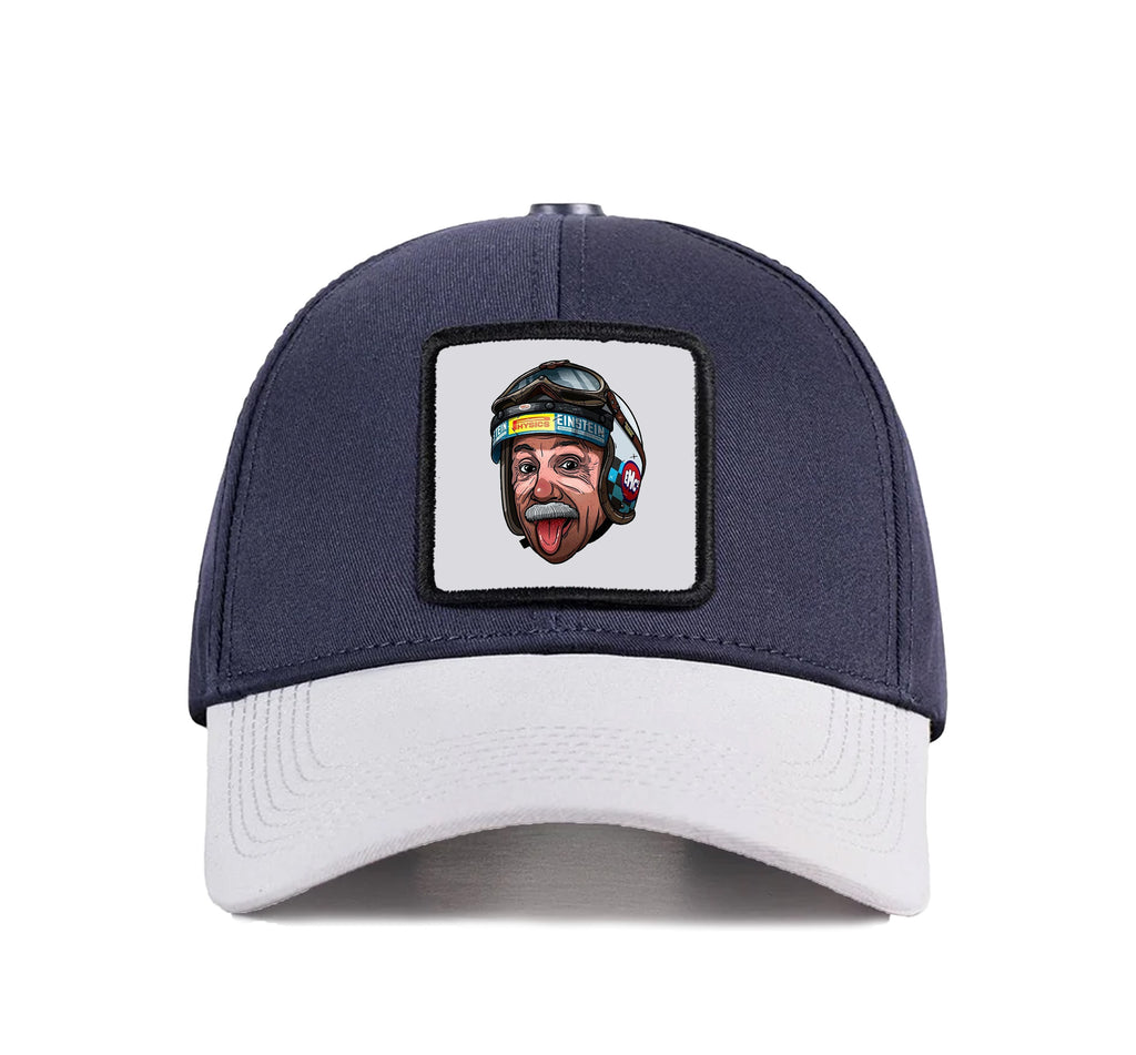 BlackBork Six White-Blue Cap "Biker Ainshtain"