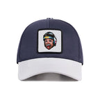 BlackBork Six White-Blue Cap "Biker Ainshtain"