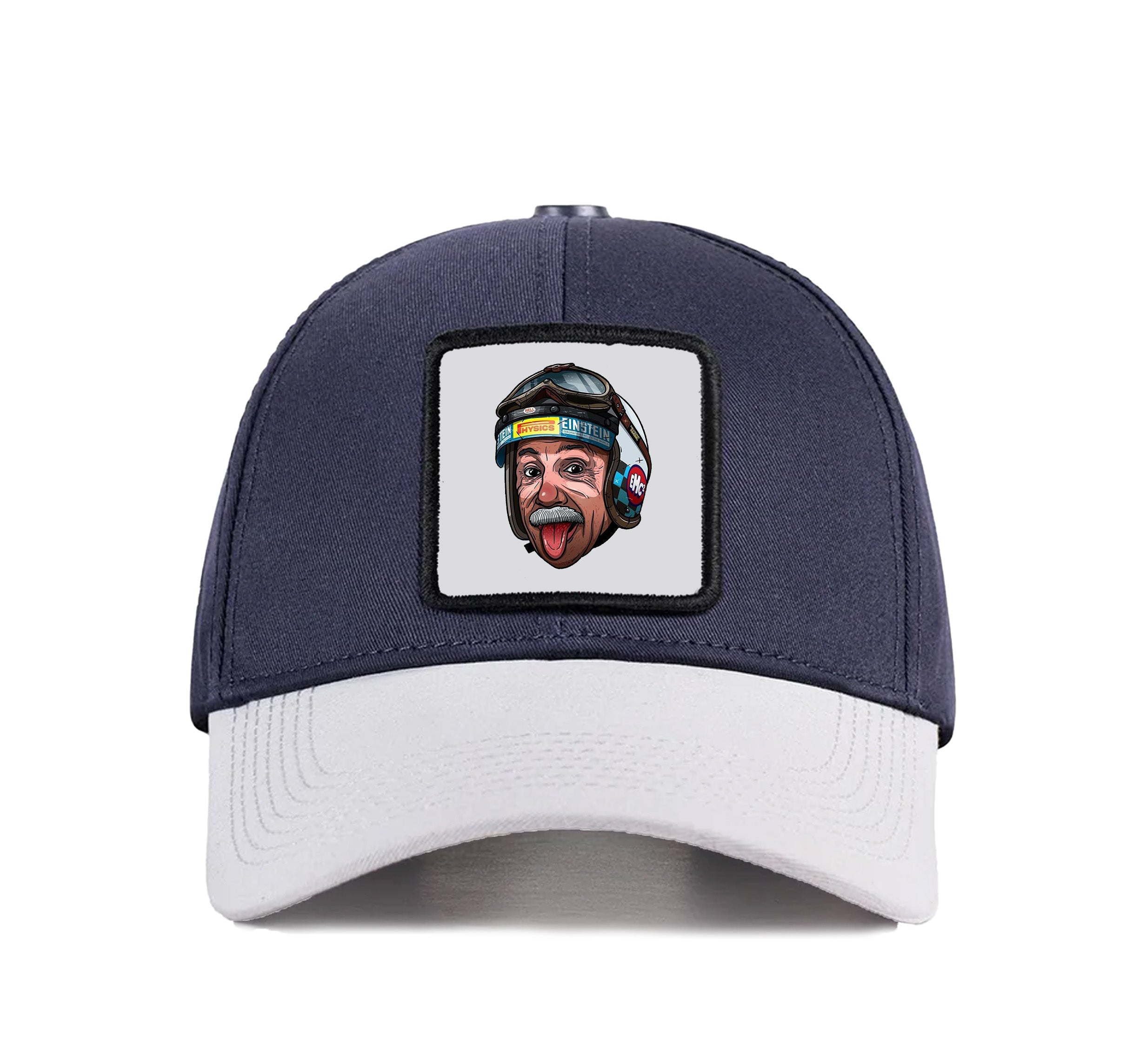 BlackBork Six White-Blue Cap "Biker Ainshtain"