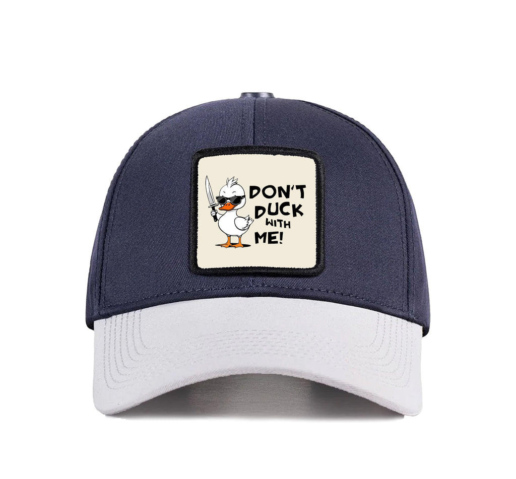 BlackBork Six White-Blue Cap "Don't Duck With Me"