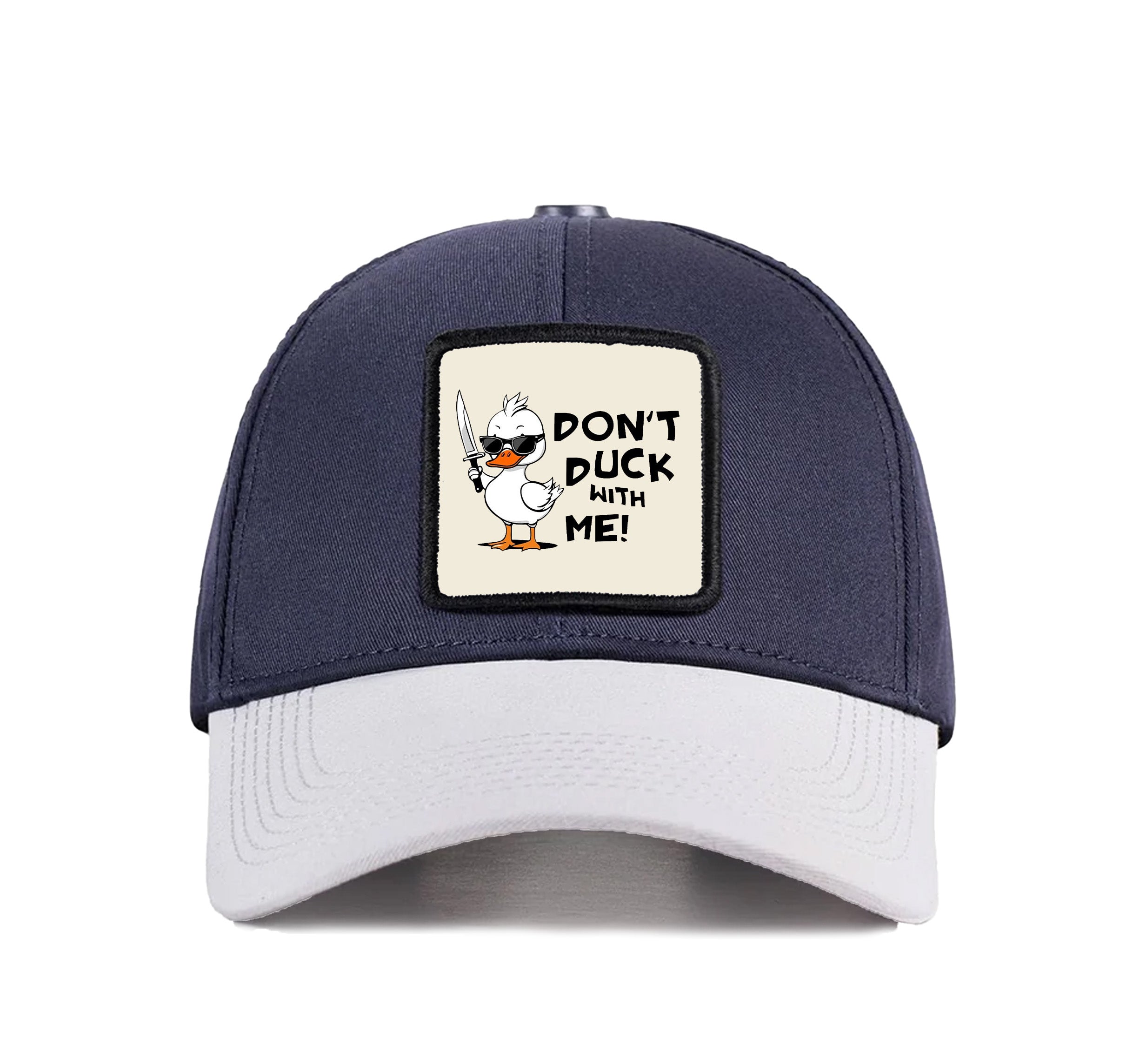 BlackBork Six White-Blue Cap "Don't Duck With Me"