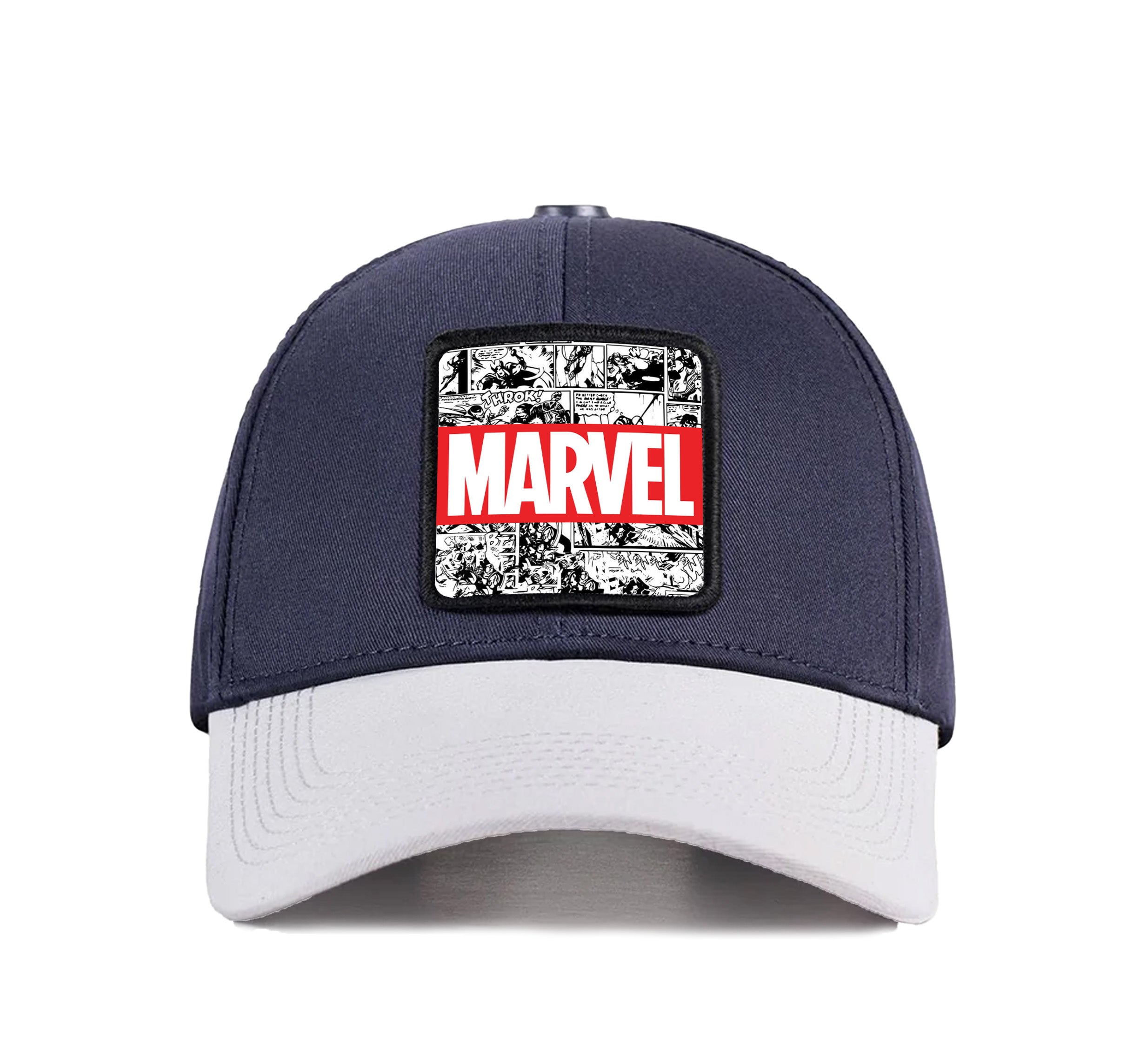 BlackBork Six White-Blue Cap "MARVEL"