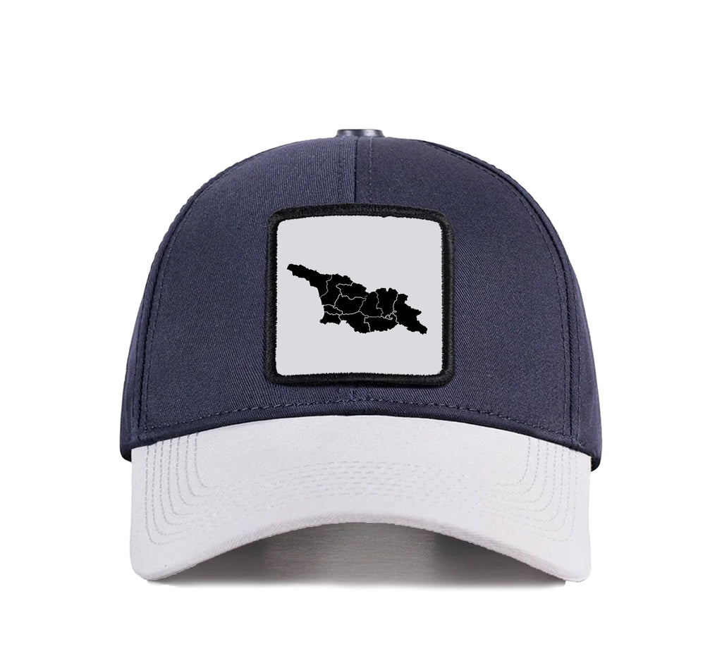 BlackBork Six White-Blue Cap "საქართველოს რუქა"