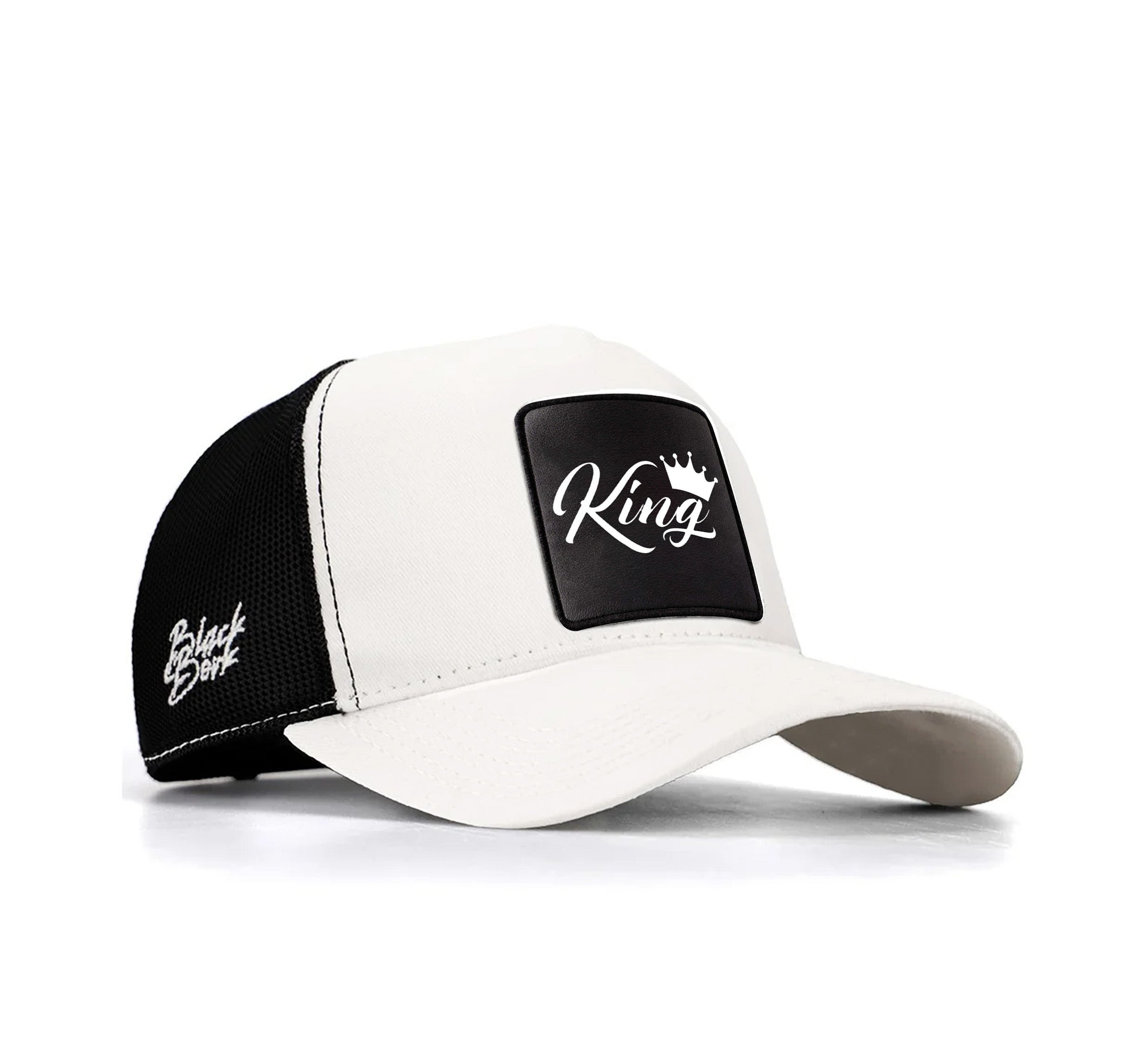 BlackBork White And Black Cap "King"
