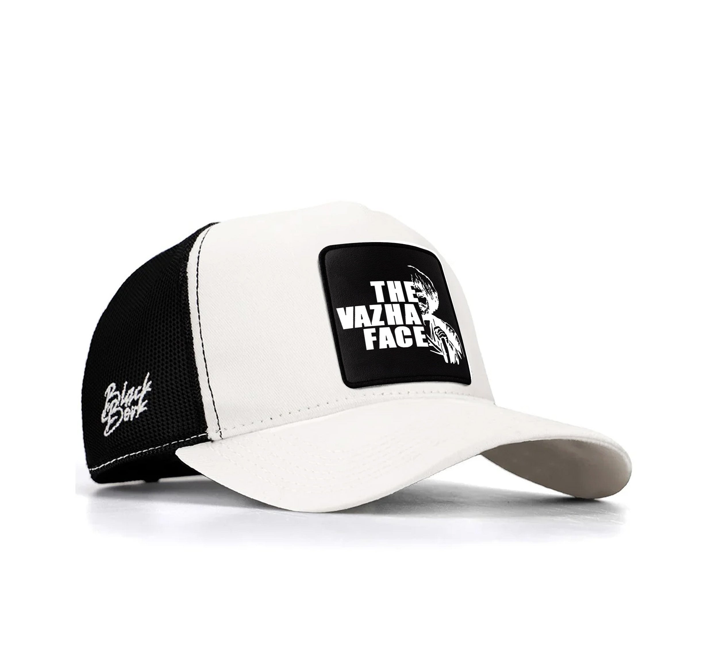 BlackBork White And Black Cap "The Vazha Face"