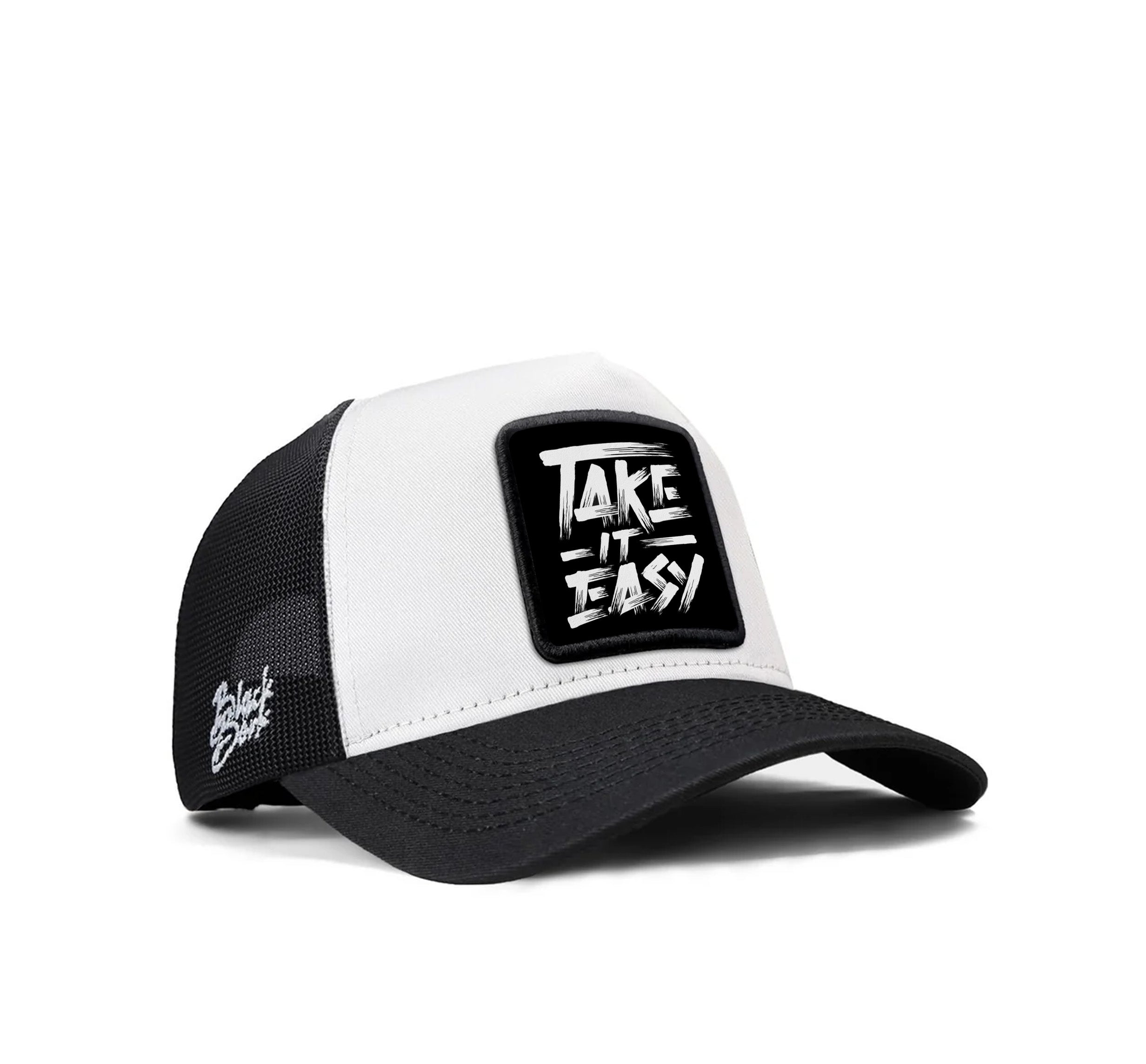 BlackBork Black and WHite Cap "Take it Easy"