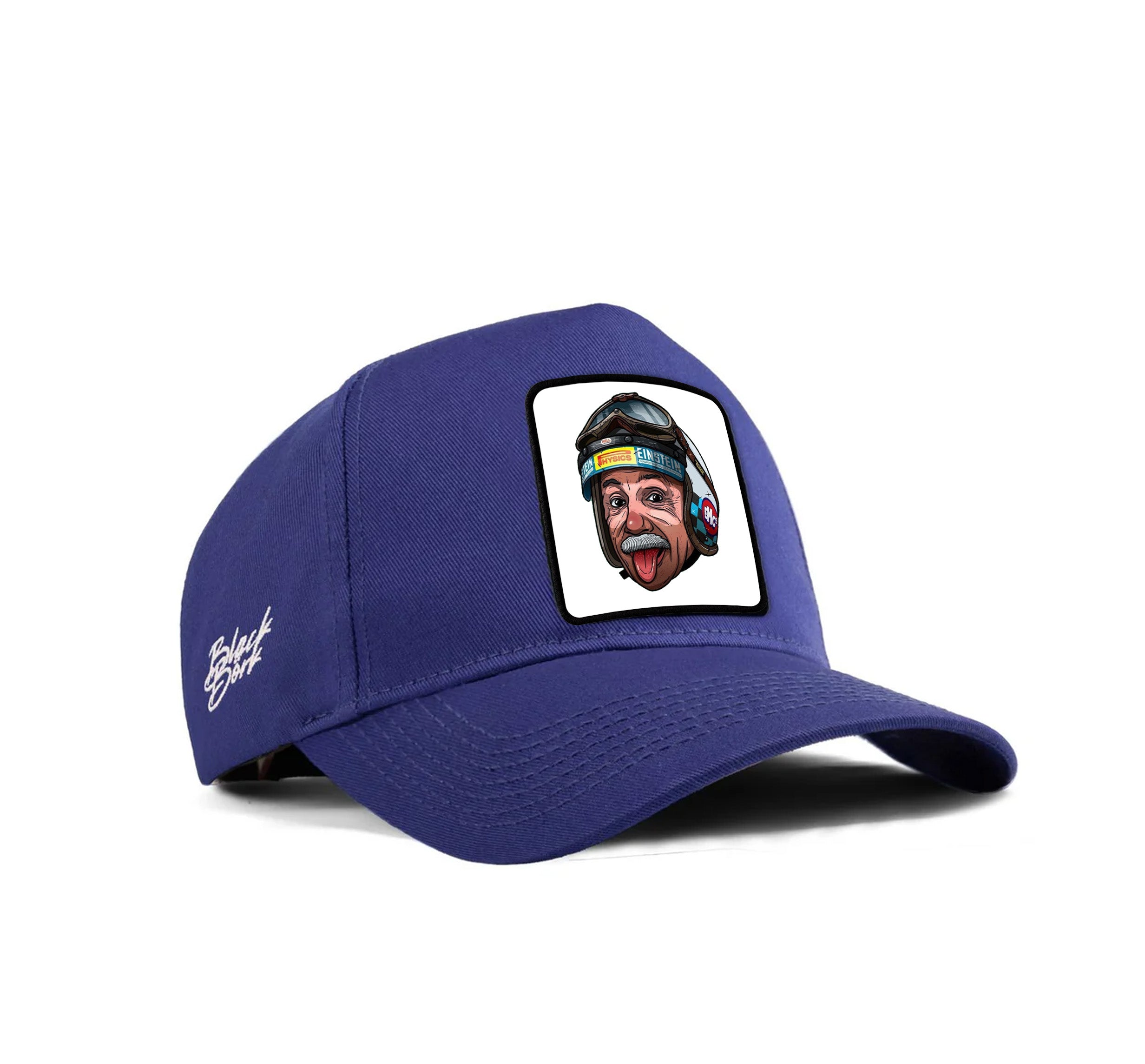 BlackBork Light Blue Cap "Biker Einstein"