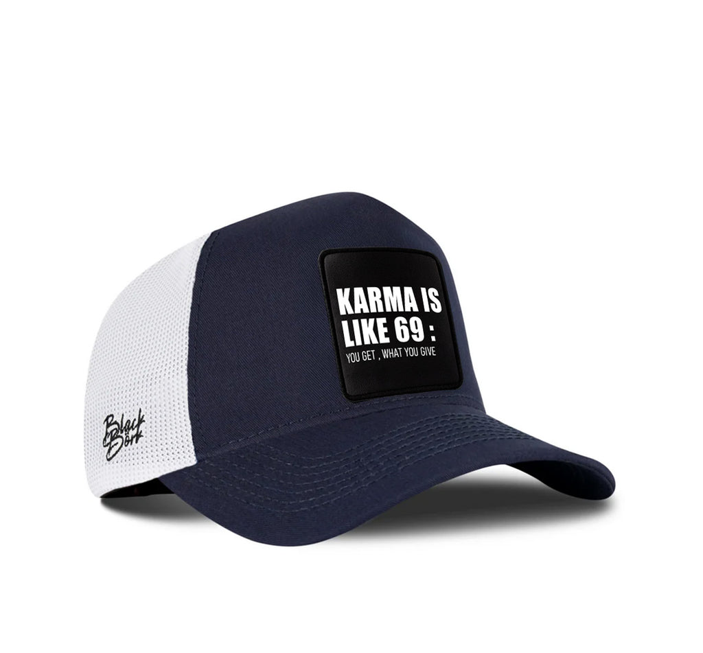 BlackBork Blue-White Cap "KARMA"