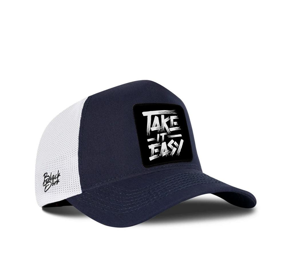 BalckBork Blue-White Cap "Take It Easy"