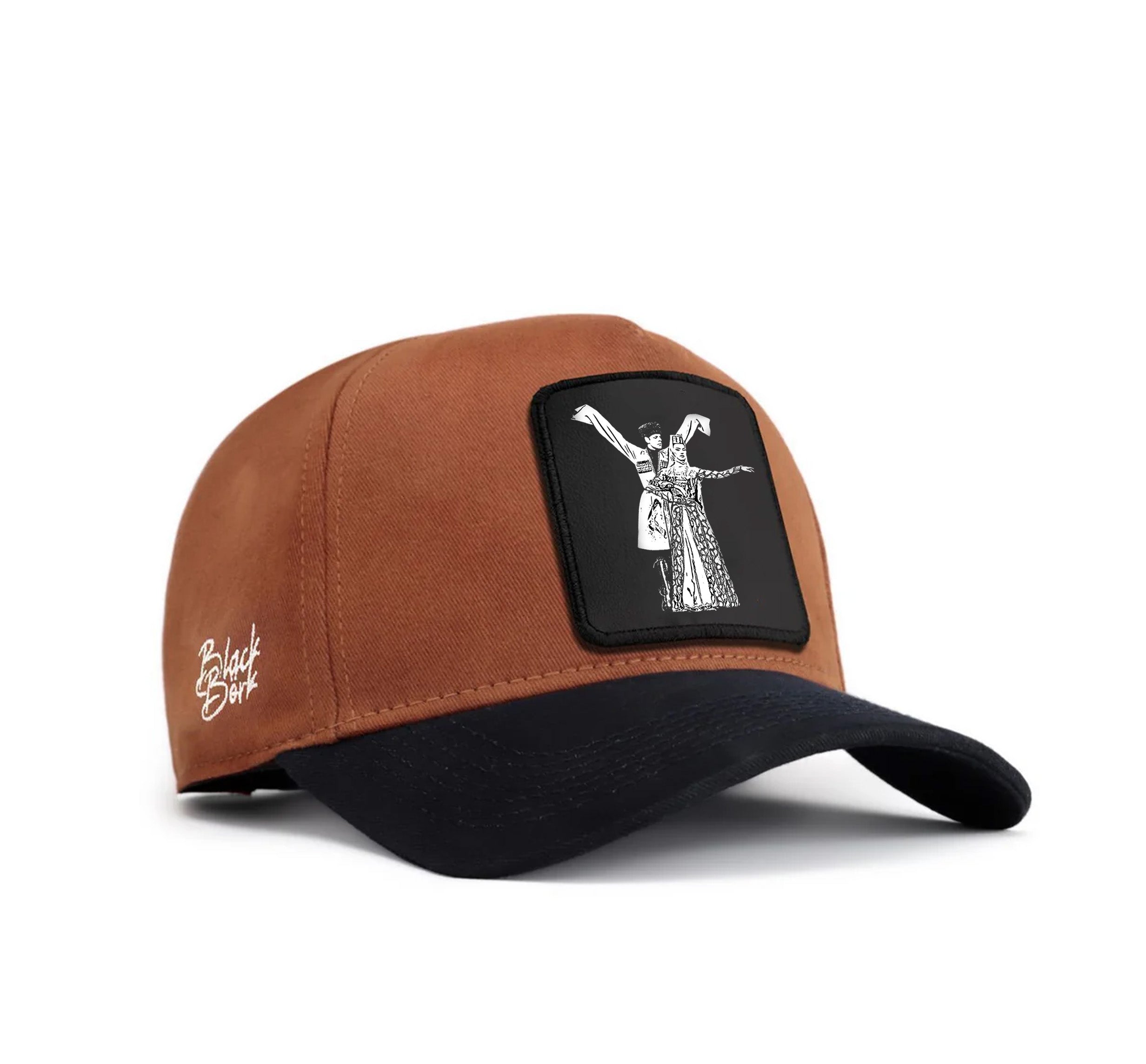 BlackBork NAVY Blue-Camel Cap "ოსური"