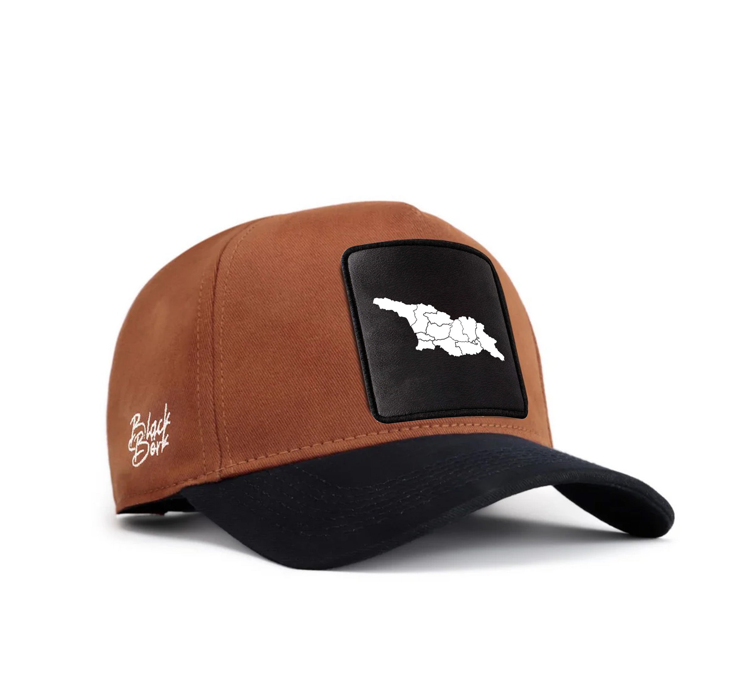 BlackBork Navy Blue-Camel Cap "საქართველოს რუქა"