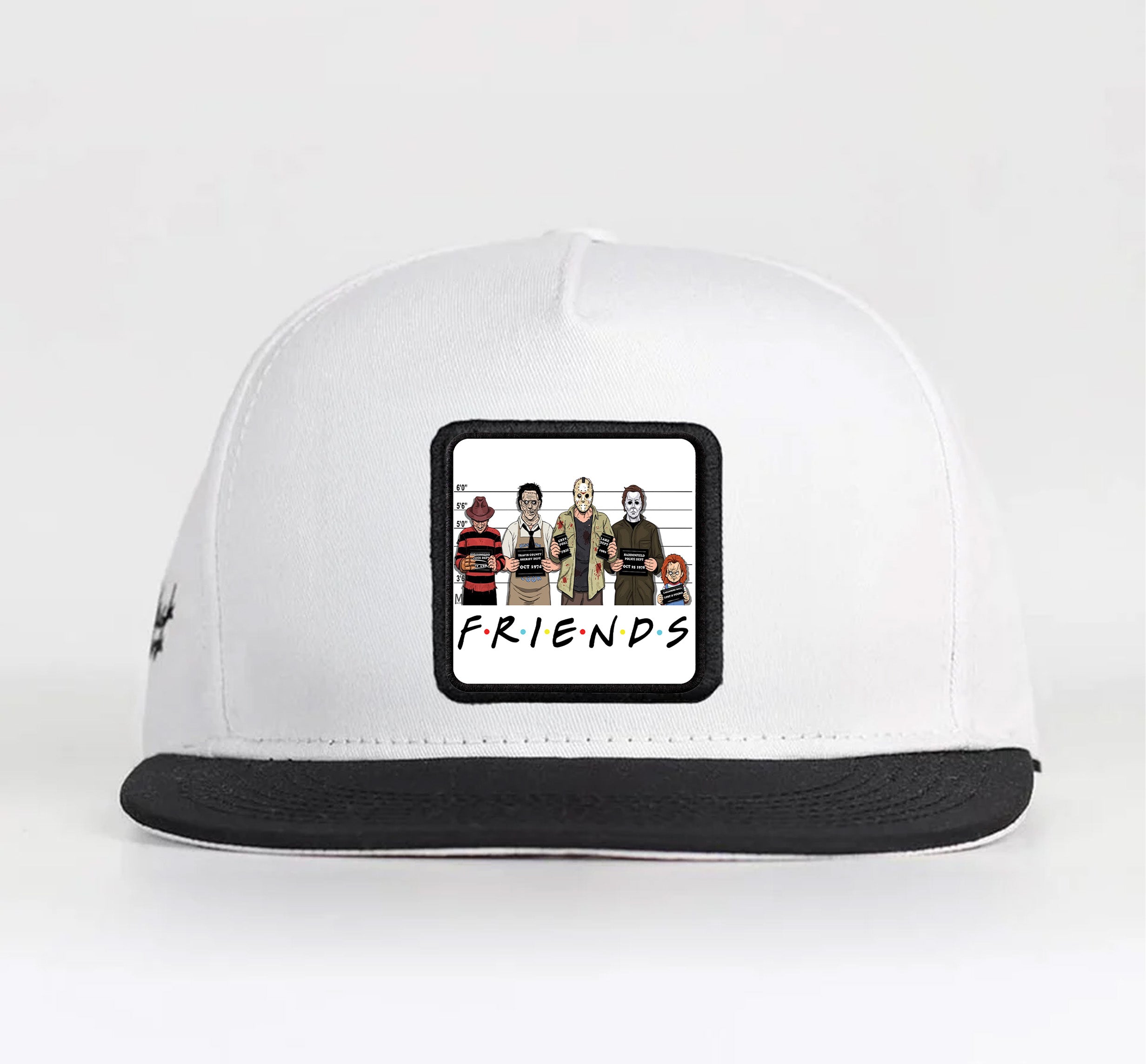 BlackBork Hip-Hop Black And White Cap "FRIENDS"