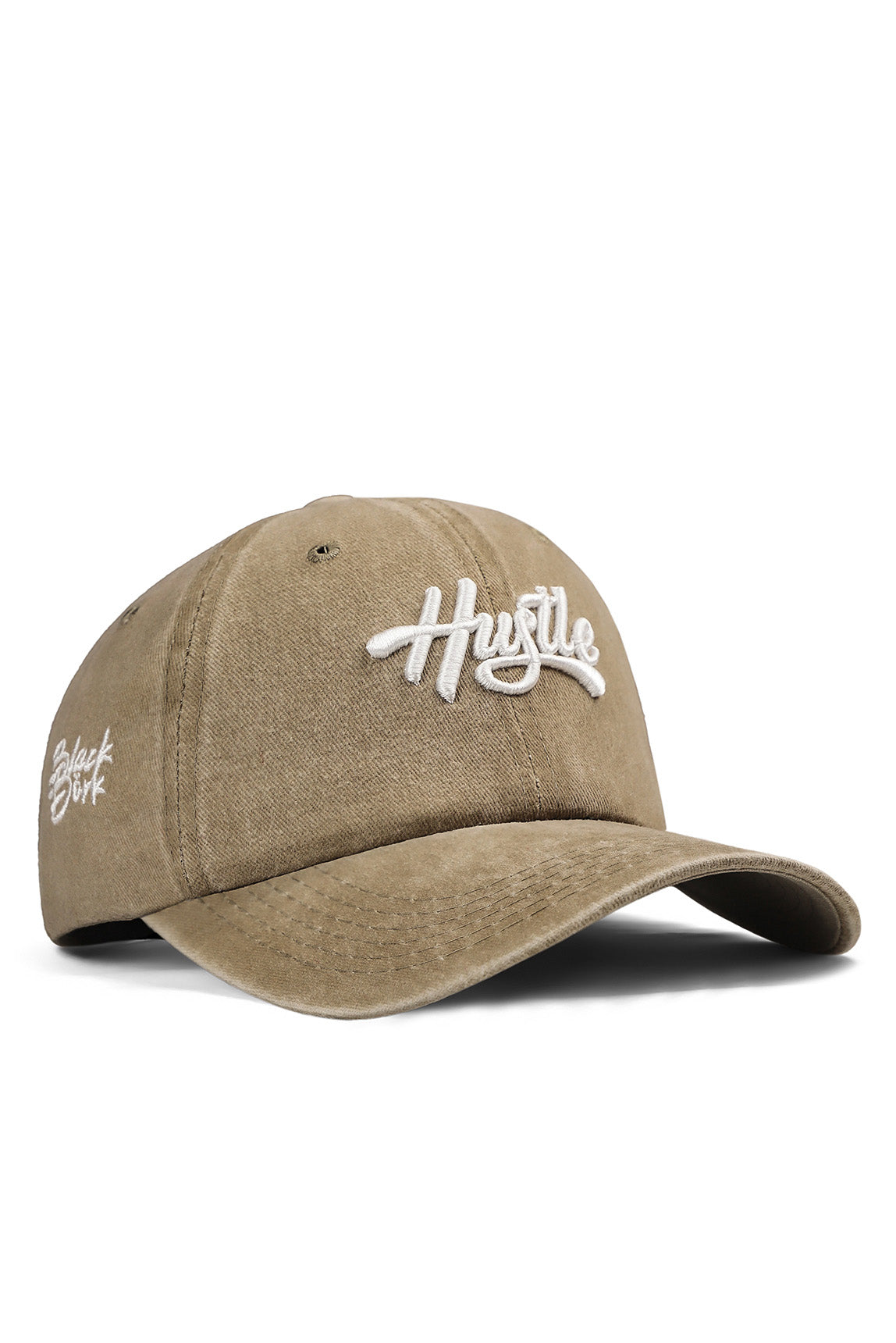 BlackBork Vintage Khaki Cap "Hustle"