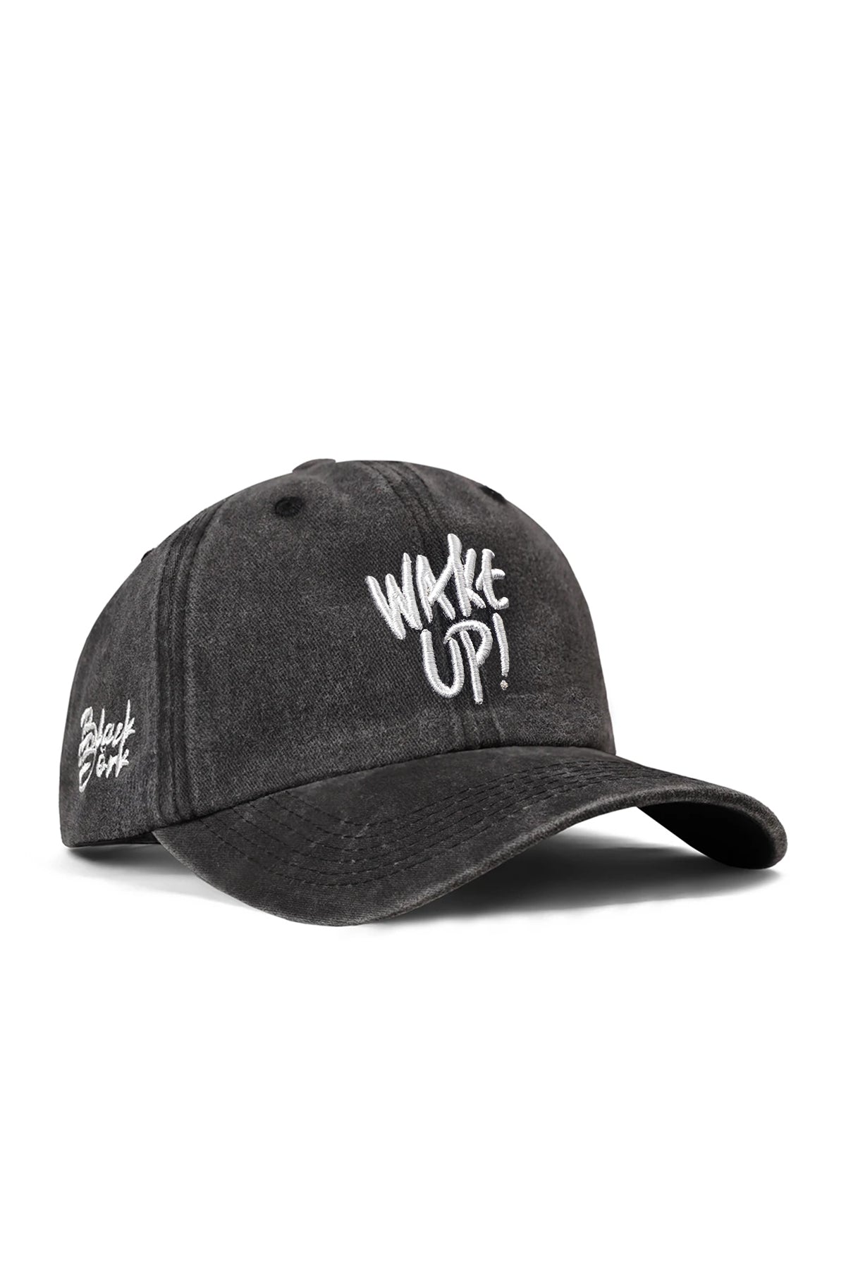 BlackBork Vintage Black Cap "Wake Up"